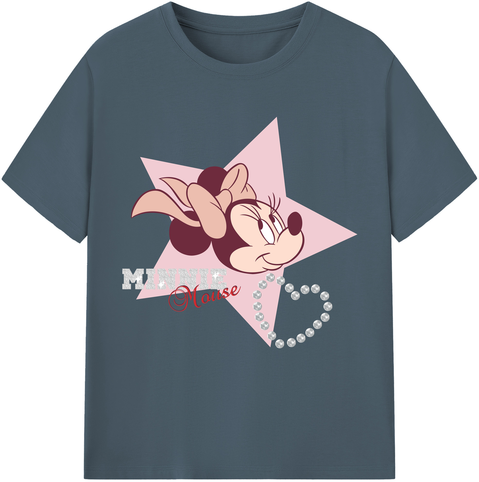 （画像用） ミッキーマウス Mickey Mouse 綿100％半袖Tシャツ（フロントプリント）